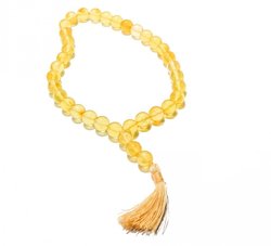 Amber rosary with tassel (Buddhist)