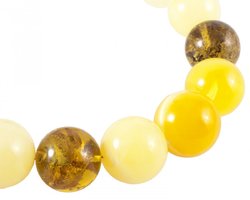 Beads with multi-colored amber beads