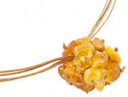 Beads-string with amber insert