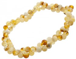 Bracelet made of small amber beads