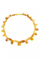 Amber necklace “Rays of the sun”