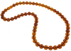 Beads made from amber balls
