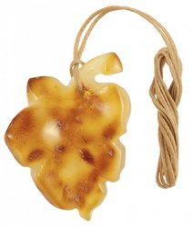 Pendant “Leaf” on a waxed rope