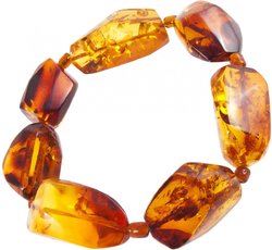 Amber cognac bracelet “Meline”