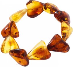 Bracelet made of multi-colored amber “Cupid”