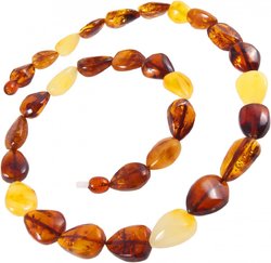 Beads with a combination of drop stones in dark and light shades