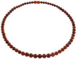 Beads made from dark amber balls