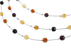 Amber bead necklace NP185-001