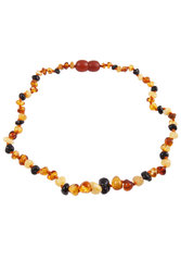 Children's beads made of multi-colored amber
