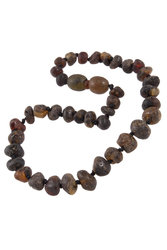Children's beads made of dark amber