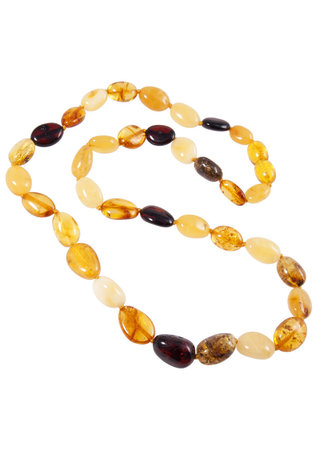 Amber bead necklace NP 180-001