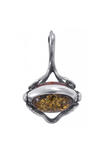 Кулон с камнем «Янтарь в серебре»