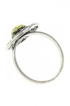 Срібний перстень з янтарем «Ажуріс»