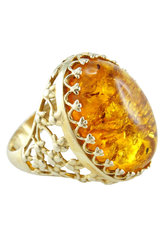 Серебряное кольцо с позолотой «Эстет»