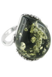 Перстень з каменем бурштину «Каллі»