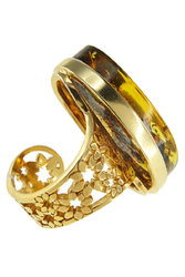 Серебряное кольцо с позолотой «Сказочный сон»