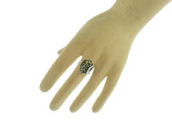 Серебряное кольцо с янтарем «Тереза»