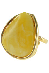 Silver ring with gold plated “Stella”
