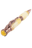 Pen decorated with amber SUV001005-001
