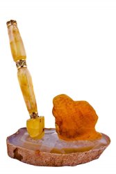 Pen decorated with amber Н-13