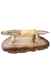 Pen decorated with amber SUV000258-006
