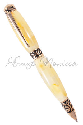 Pen decorated with amber SUV000640-001