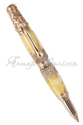 Pen decorated with amber SUV001031-001