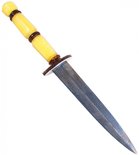 Dagger with faceted amber handle